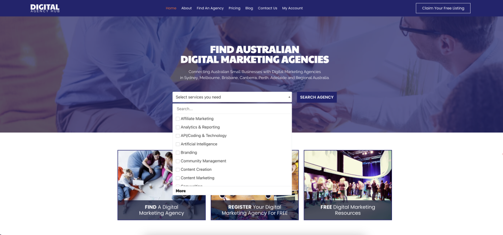 Australia's Growing Digital Directory | Digital Agency Hub